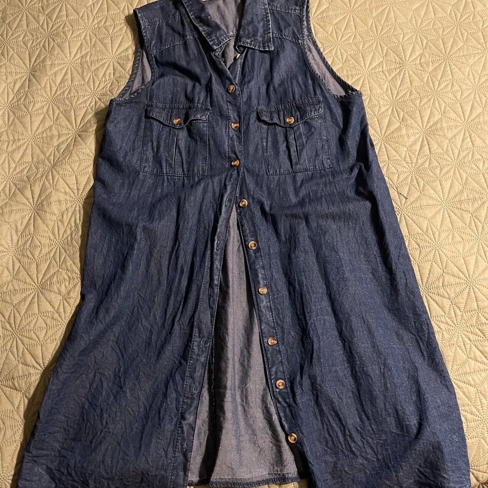 Speed Control Blue Denim Top